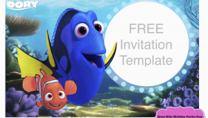 Finding Nemo Birthday Invitation Template Finding Dory Invitations Ideas Drevio Invitations Design