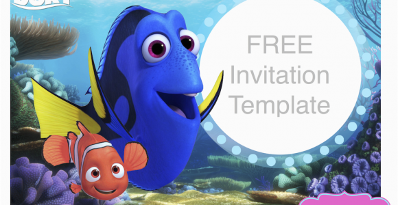 Finding Nemo Birthday Invitation Template Finding Dory Invitations Ideas Drevio Invitations Design