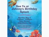 Finding Nemo Birthday Invitation Template Finding Nemo Birthday Invitation Zazzle Com