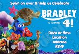 Finding Nemo Birthday Invitation Template Finding Nemo Birthday Invitations Template Best Template