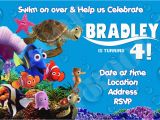 Finding Nemo Birthday Invitation Template Finding Nemo Birthday Invitations Template Best Template