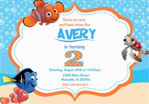 Finding Nemo Birthday Invitation Template Finding Nemo Birthday Party Invitations Home Party Ideas