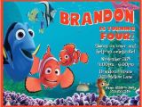 Finding Nemo Birthday Invitation Template Finding Nemo Personalized Birthday Invitations Printable