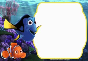 Finding Nemo Birthday Invitation Template Free Finding Dory Baby Shower Invitation Template Free