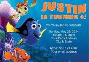 Finding Nemo Birthday Invitation Template Free Printable Finding Dory Invitations Ideas Free