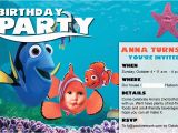 Finding Nemo Birthday Invitation Template Nemo Invitations Template Best Template Collection