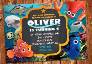 Finding Nemo Birthday Party Invitations Finding Dory Invitation Finding Dory Invite Finding Nemo