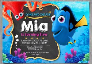 Finding Nemo Birthday Party Invitations Finding Dory Invitation Finding Nemo Invite Disney Pixar