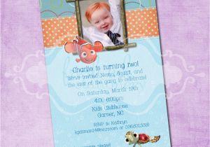 Finding Nemo Birthday Party Invitations Finding Nemo Birthday Invitation