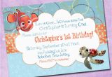 Finding Nemo Birthday Party Invitations Finding Nemo Birthday Invitation