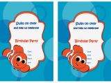 Finding Nemo Birthday Party Invitations Finding Nemo Birthday Invitations Birthday Printable