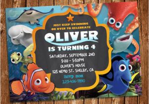 Finding Nemo Photo Birthday Invitations Finding Dory Invitation Finding Dory Invite Finding Nemo