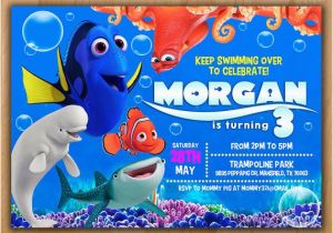 Finding Nemo Photo Birthday Invitations Finding Dory Invitation Finding Dory Nemo Party Invitation