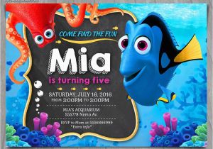 Finding Nemo Photo Birthday Invitations Finding Dory Invitation Finding Nemo Invite Disney Pixar