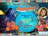 Finding Nemo Photo Birthday Invitations Finding Nemo Birthday Invitation Custom Digital File