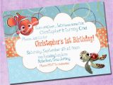 Finding Nemo Photo Birthday Invitations Finding Nemo Birthday Invitation