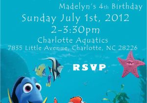 Finding Nemo Photo Birthday Invitations Travel In the Ocean at A Nemo Birthday Party Home Party