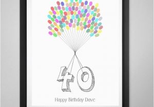 Fingerprint Birthday Cards 40th Birthday Fingerprint Kit Fingerprint Tree