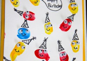 Fingerprint Birthday Cards Fingerprint Birthday Cards Getcreativewithkids