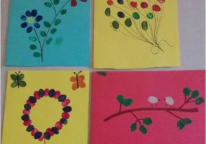 Fingerprint Birthday Cards Fingerprint Greeting Card Activity for Kids