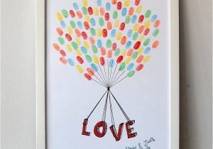 Fingerprint Birthday Cards Personalised Love Strung Fingerprint Poster by Love Those