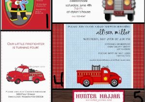 Fire Truck 1st Birthday Invitations It 39 S A Fire Truck Party the Scrap Shoppe