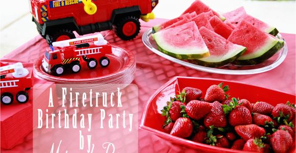 Fire Truck Birthday Decorations A Smokin 39 Hot Fire Truck Birthday Party Maison De Pax
