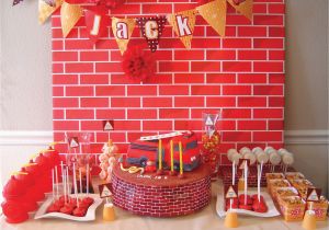 Fire Truck Birthday Decorations Eat Drink Pretty A Firetruck Birthday Party