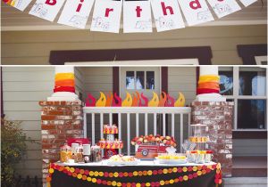 Fire Truck Birthday Decorations Fire Truck Birthday Party Decorations and Banner