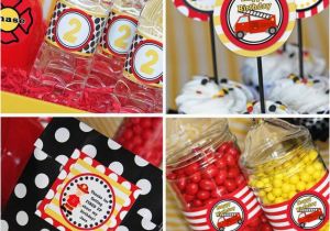 Fire Truck Birthday Decorations Firetruck Birthday Decorations Firetruck by Amandaspartiestogo