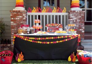 Fire Truck Birthday Decorations P C Real Life Party Jack 39 S Firetruck Birthday Paper