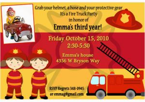 Fire Truck Birthday Invitations Free Fire Truck Birthday Invitations Ideas Bagvania Free