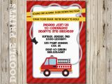 Fire Truck Birthday Invitations Free Fire Truck Invitations Template Best Template Collection