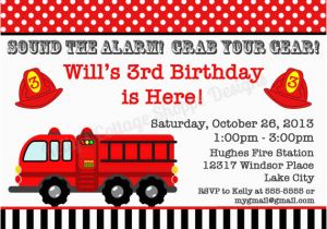 Fire Truck Birthday Invitations Free Free Printable Fire Truck Birthday Invitations