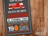 Fire Truck Birthday Invitations Free Printable Chalkboard Fire Truck Birthday Invitation Fire
