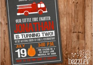 Fire Truck Birthday Invitations Free Printable Chalkboard Fire Truck Birthday Invitation Fire