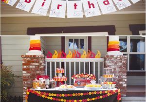 Fire Truck Birthday Party Decorations Fire Truck Birthday Party Decorations and Banner