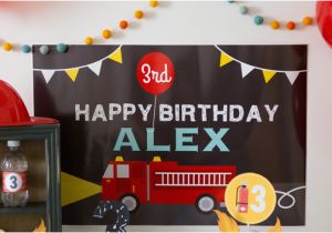 Fire Truck Birthday Party Decorations Kara 39 S Party Ideas Firetruck themed Birthday Party Via