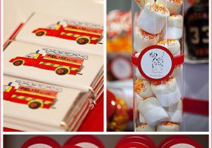 Fire Truck Birthday Party Decorations Real Party Fire Truck Birthday