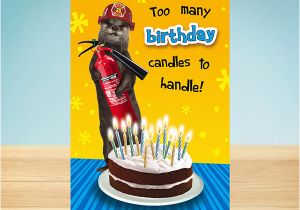 Firefighter Birthday Cards Birthday Card Weasel Fireman Garlanna Greeting Cards