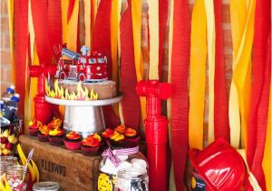 Firefighter Birthday Decorations Kara 39 S Party Ideas Fireman Birthday Party Kara 39 S Party Ideas