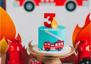 Firefighter Birthday Decorations Kara 39 S Party Ideas Rustic Firefighter Birthday Party