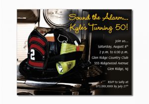 Fireman Birthday Invites Firefighter Birthday Retirement Custom Invitations On Luulla