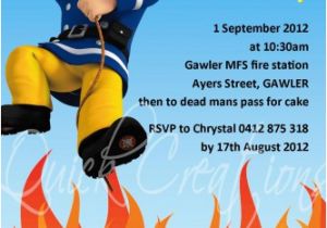 Fireman Sam Birthday Invitations Childrens Birthday Invitations Fireman Sam Birthday