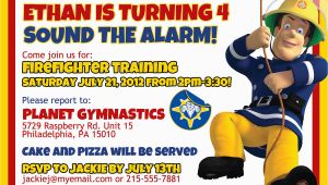 Fireman Sam Birthday Invitations Firefighter Birthday Invitation Ideas Bagvania Free