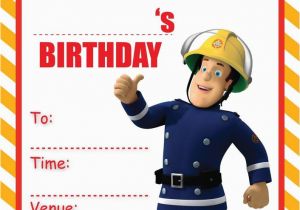 Fireman Sam Birthday Invitations Fireman Sam Party Invitations Kids Childrens Invites