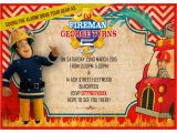 Fireman Sam Birthday Invitations Personalized Fireman Sam Invitations Thank You Cards