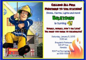 Fireman Sam Birthday Invitations Shops Birthdays and Digital Art On Pinterest