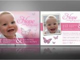 First Birthday and Christening Invitation Creative Christening Invite Designs Thank You Cards for