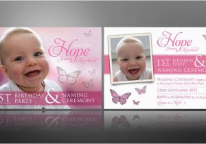 First Birthday and Christening Invitation Creative Christening Invite Designs Thank You Cards for